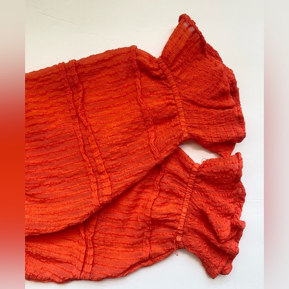 TORRID Stripe Gauze Lace-Up Peasant Top Size 3X - Picture 7 of 11